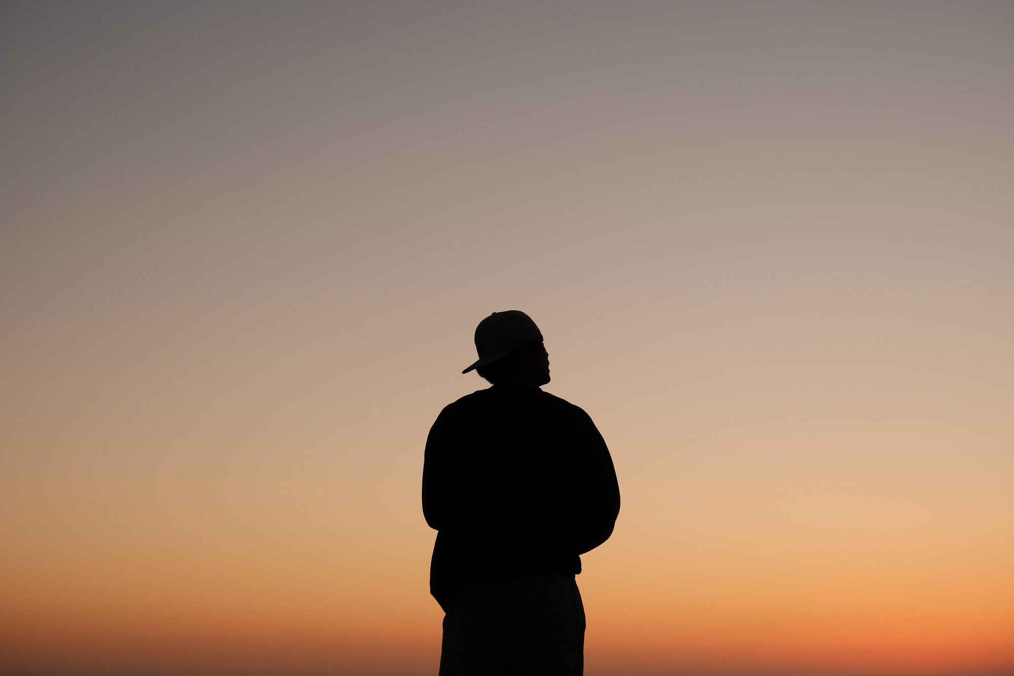 Silhouette at sunset